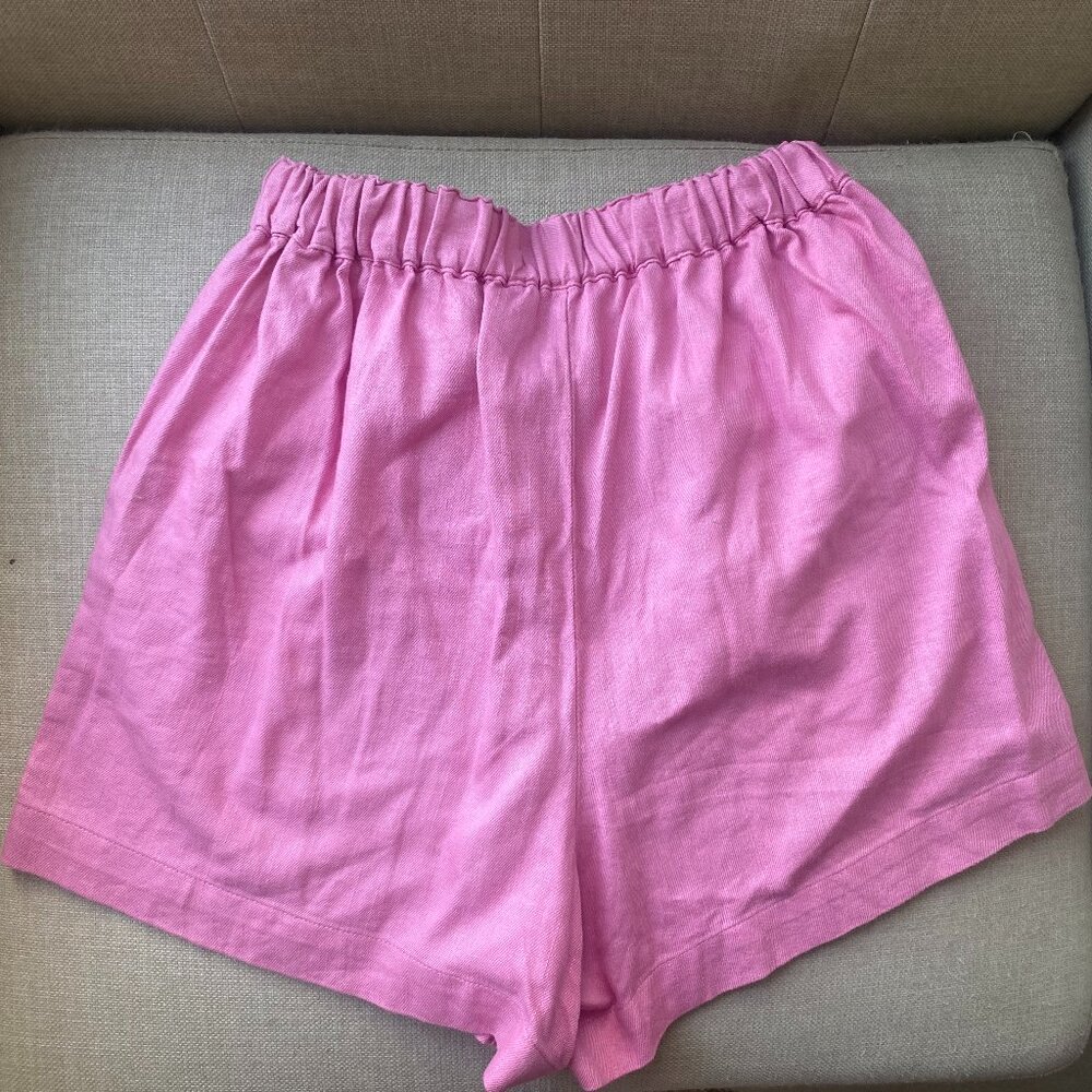 Pink Linen Madewell Shorts